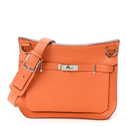Hermes Taurillon Clemence Jypsiere 28 Orange 1 of 10