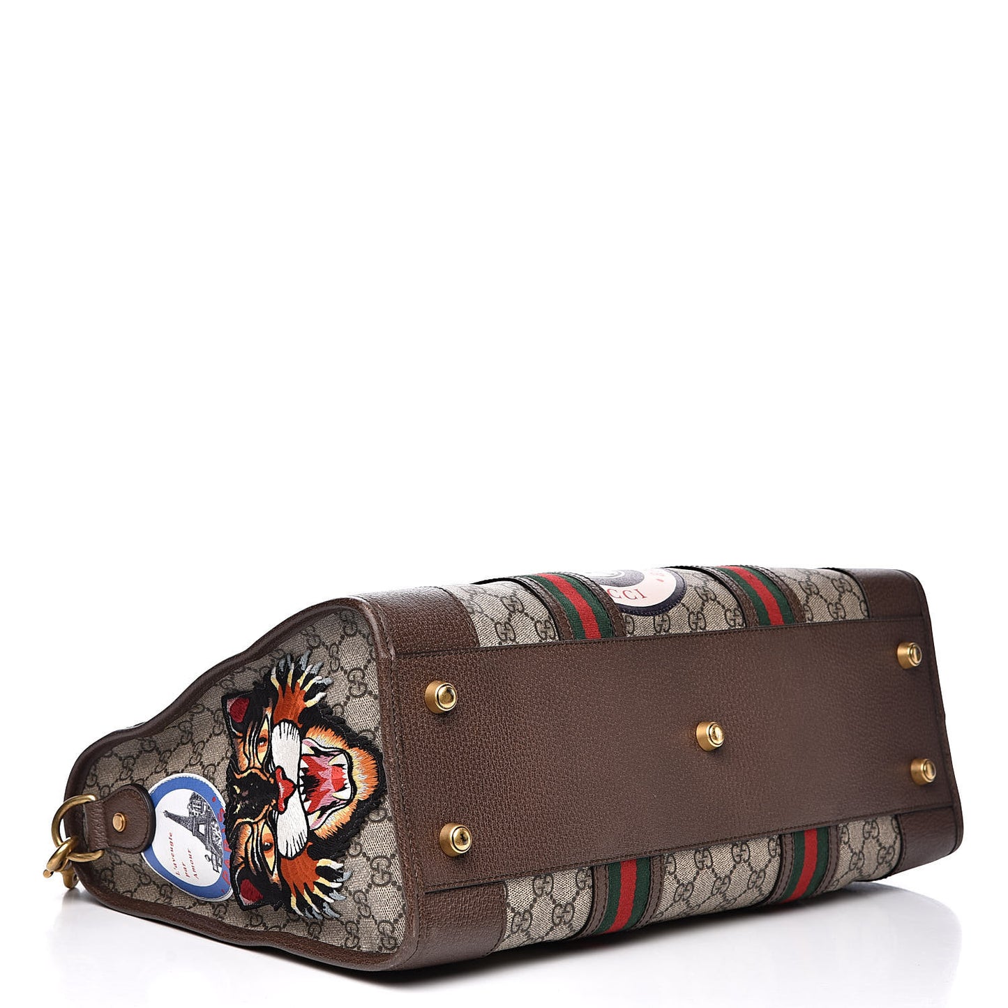 Soft GG Supreme Monogram Courrier Medium Duffle Bag Beige New Acero Multicolor