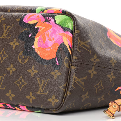 Louis Vuitton Monogram Roses Neverfull MM 9 of 11
