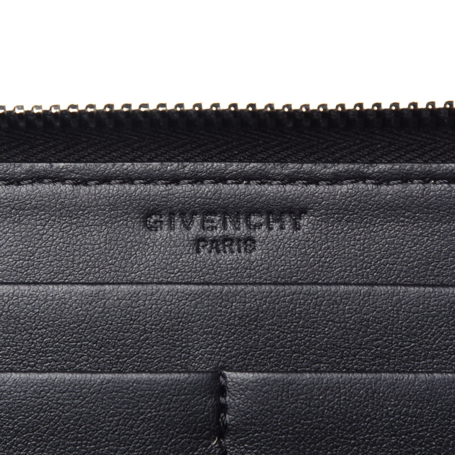 Givenchy Calfskin Love Print Zip Around Wallet Black 6 of 7