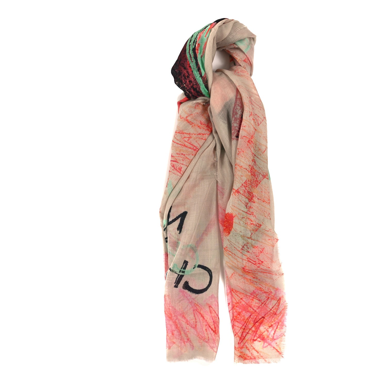 Chanel Cashmere No. 5 Scarf Multicolor 1 of 3