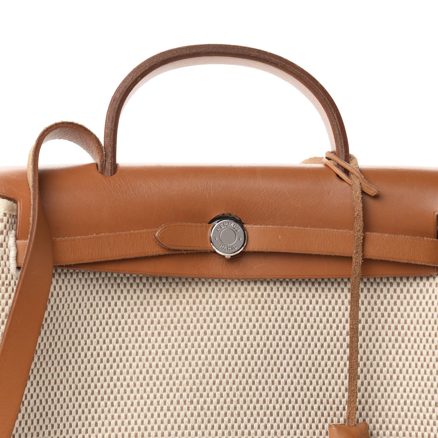 Hermes Toile Vache Herbag 30 PM Natural 9 of 10