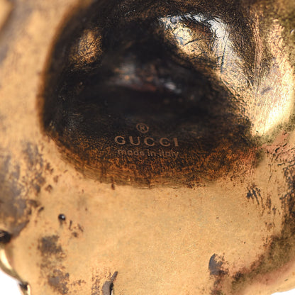 Gucci Metal Lion Head Necklace Gold 4 of 4