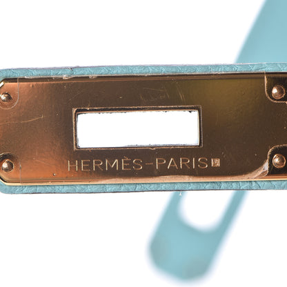 Hermes Togo Kelly Retourne 32 Bleu Atoll 15 of 33