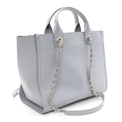 Chanel Caviar Studded Small Deauville Tote Grey 3 of 10