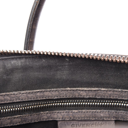 Givenchy Nubuck Crocodile Embossed Medium Antigona Washed Black 12 of 35