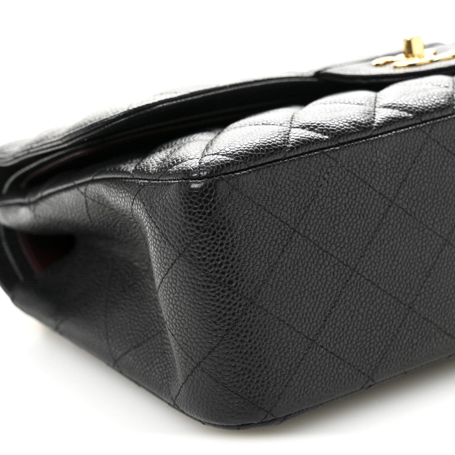 Chanel Caviar Quilted Jumbo Double Flap Black 9 of 10