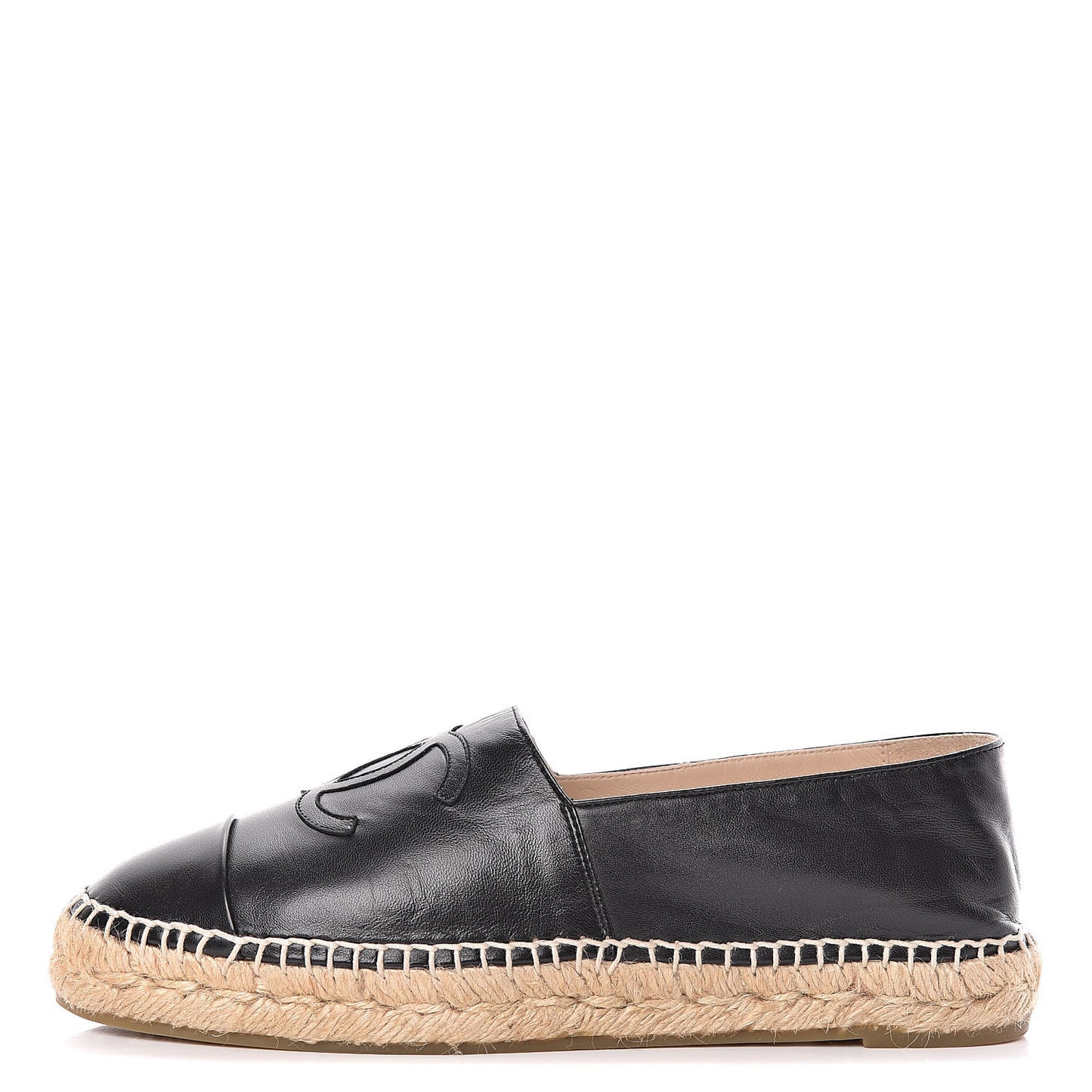 Lambskin CC Espadrilles 40 Black