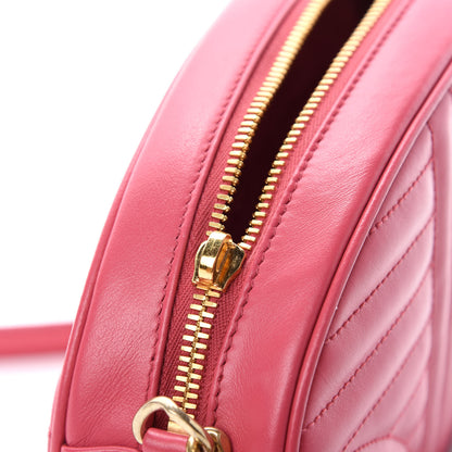 Prada Soft Calfskin Impunture Diagramme Chain Crossbody Peonia 8 of 10