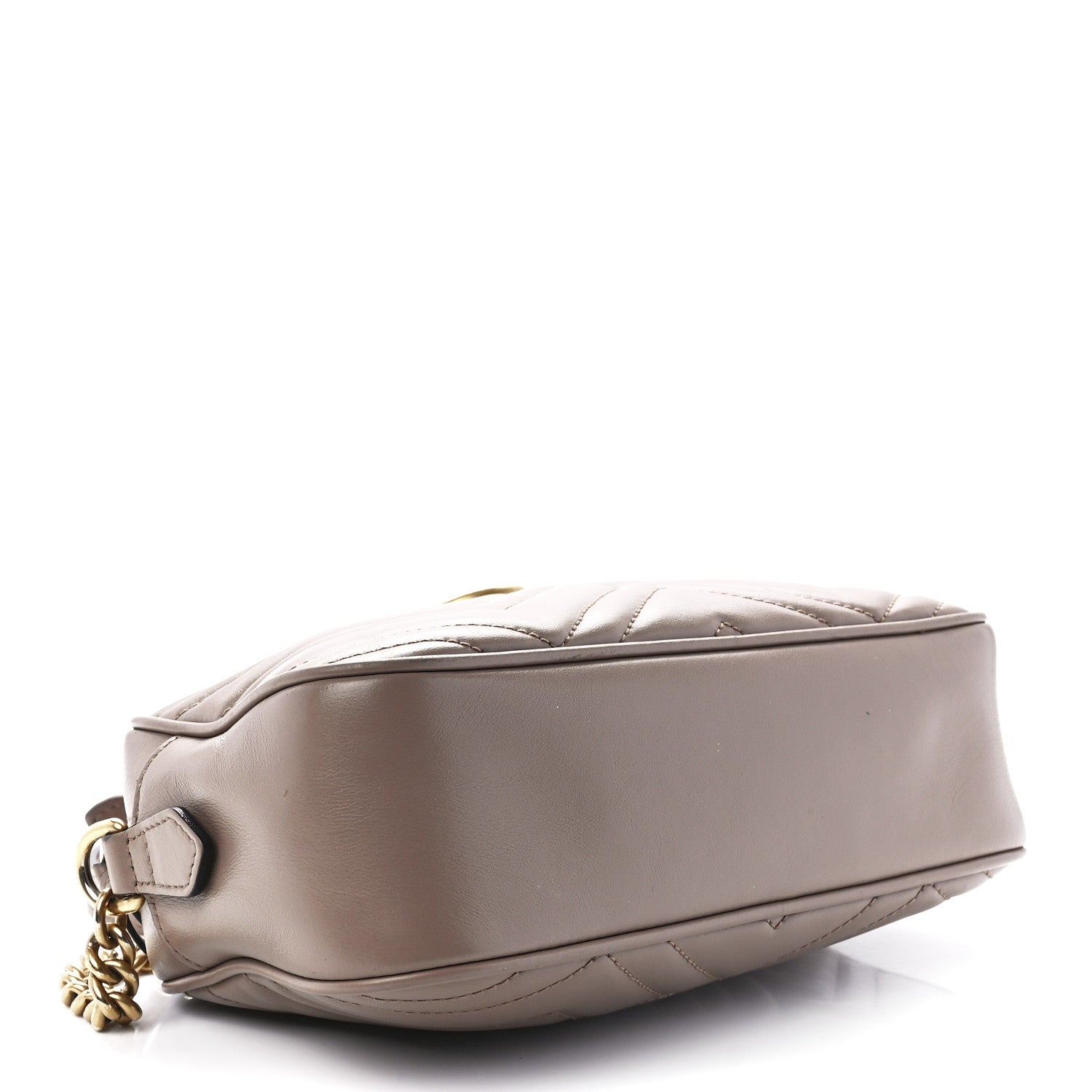 Gucci Calfskin Matelasse Small GG Marmont Chain Shoulder Bag Porcelain Rose 4 of 12
