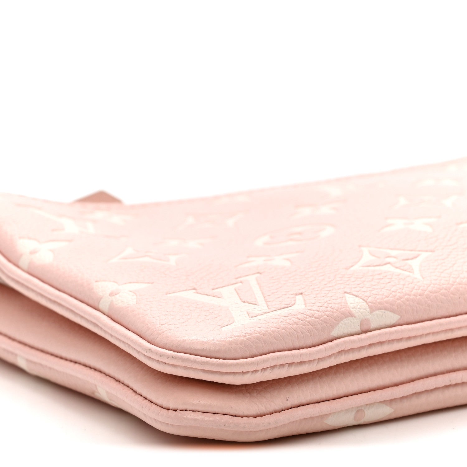 Louis Vuitton Empreinte Monogram Double Zip Pochette Rose 9 of 11