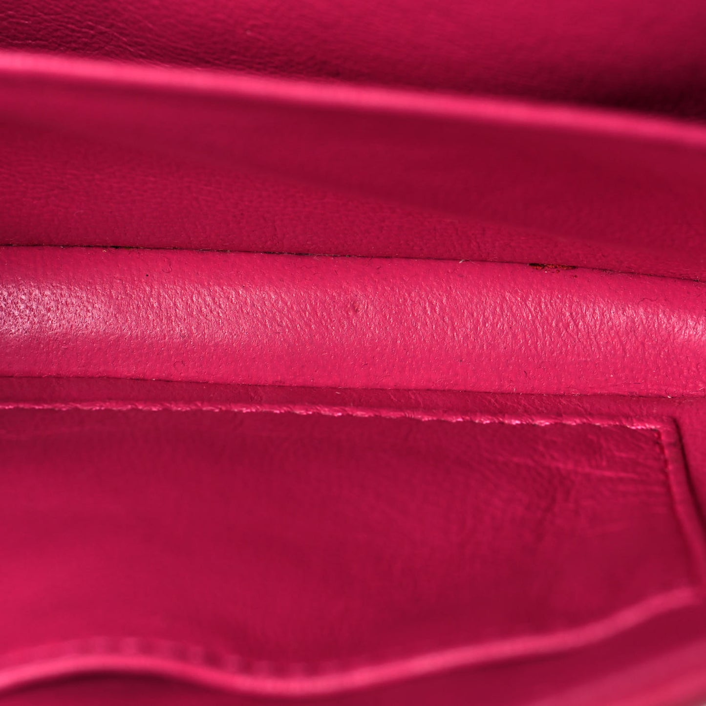 Lambskin Quilted Extra Mini Rectangular Flap Pink