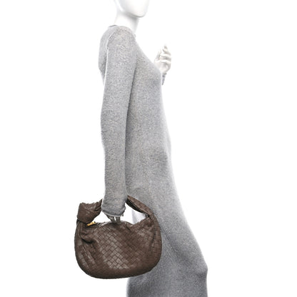 Bottega Veneta Nappa Intrecciato Teen Jodie Hobo Dark Taupe 2 of 11