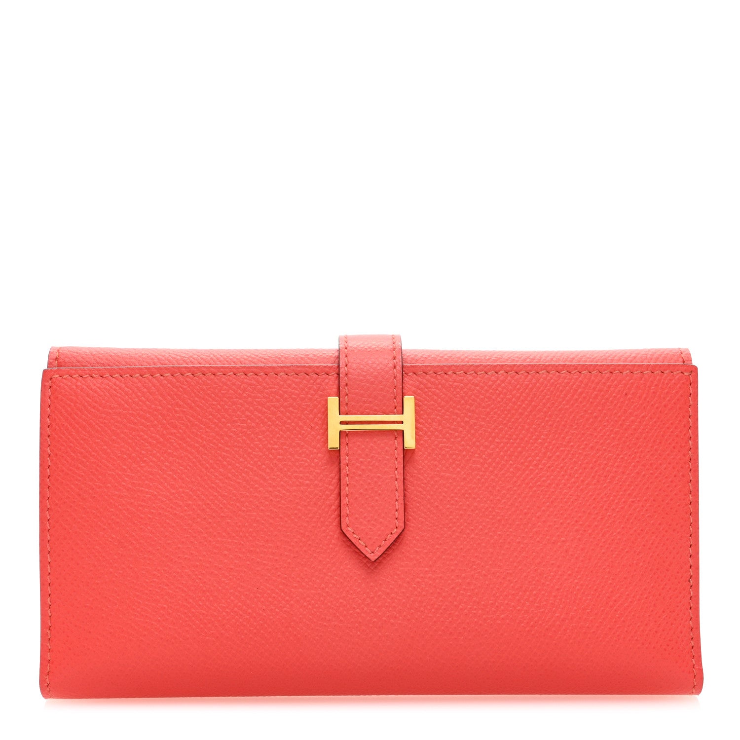 Hermes Epsom Tri-Fold Bearn Gusset Wallet Rose Jaipur 1 of 7