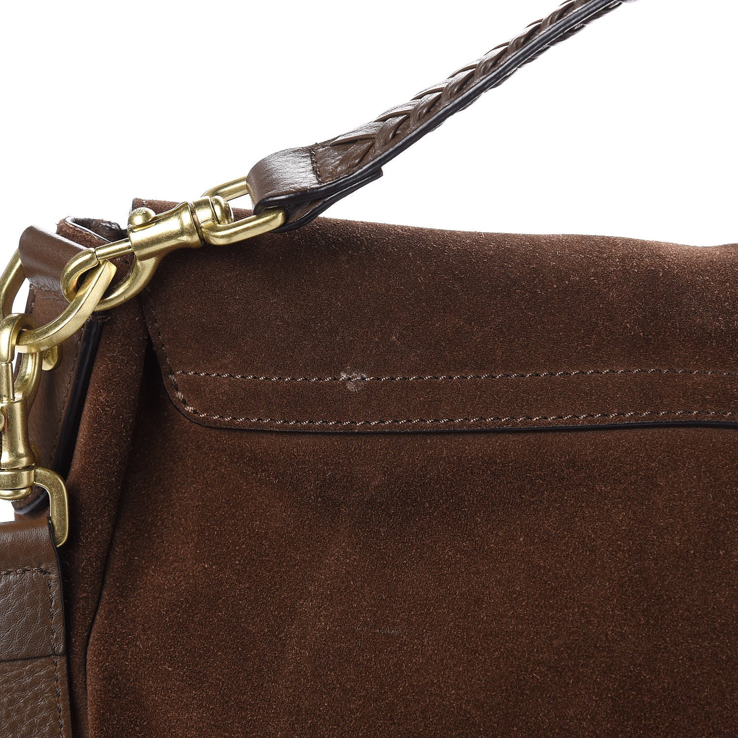 Mulberry Suede Effie Satchel Brown 13 of 15