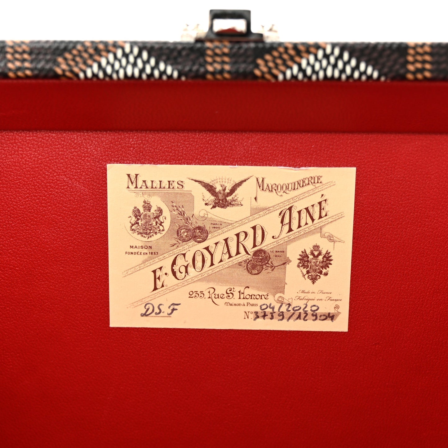 Goyardine Minaudiere Trunk Bag Black