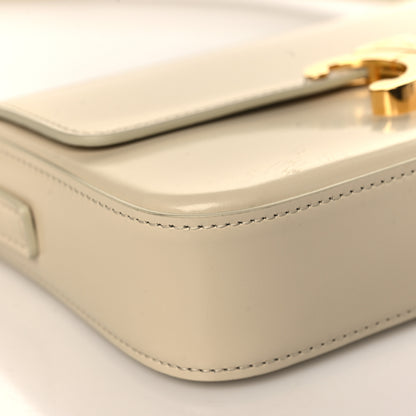 Celine Natural Calfskin Triomphe Shoulder Bag White 9 of 12