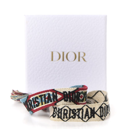 Christian Dior Woven Cotton J'Adior Friendship Bracelet Set White Multicolor 8 of 8