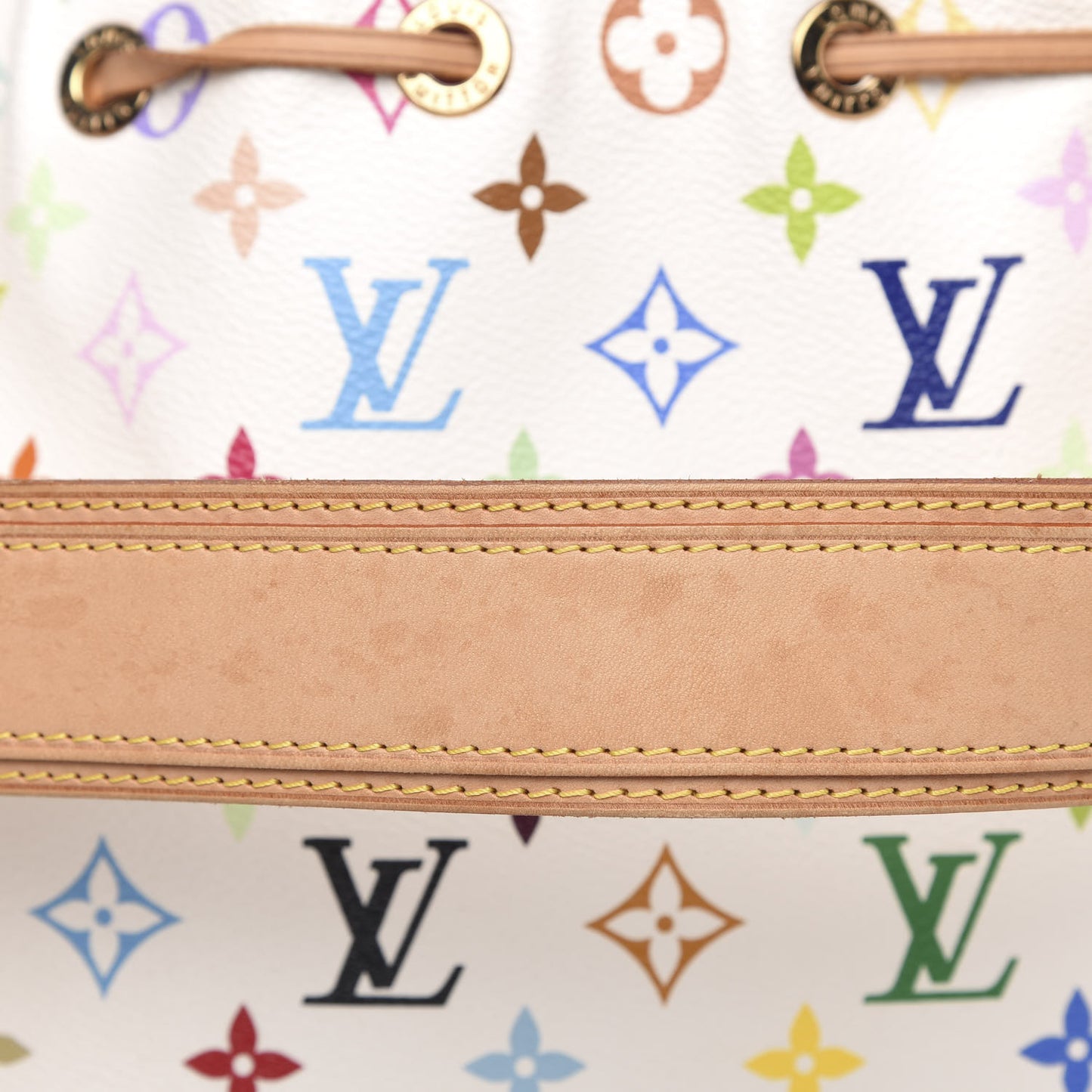 Monogram Multicolor Petit Noe White