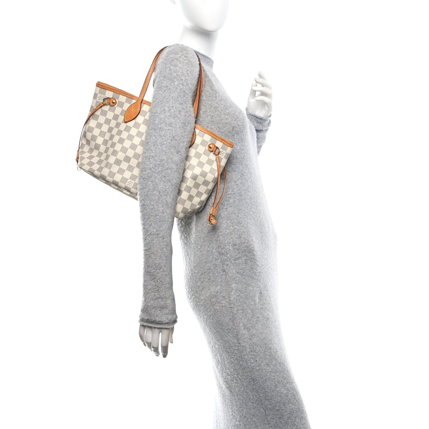 Louis Vuitton Damier Azur Neverfull PM 2 of 9