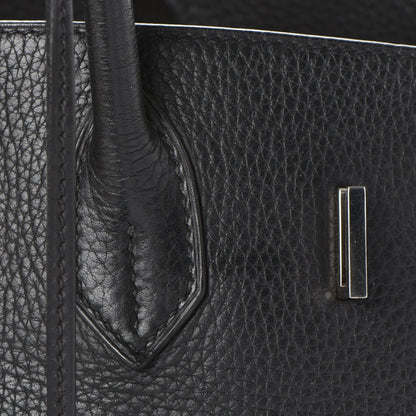 Hermes Taurillon Clemence Birkin 35 Black 25 of 35