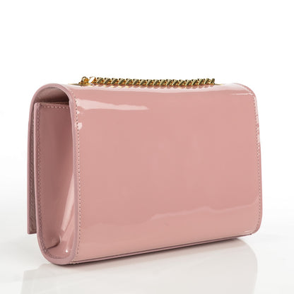 Saint Laurent Patent Small Classic Monogram Satchel Dragee 3 of 8