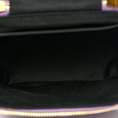 Saint Laurent Denim Quilted 80's Vanity Bag Bleached Lilac 5 of 8