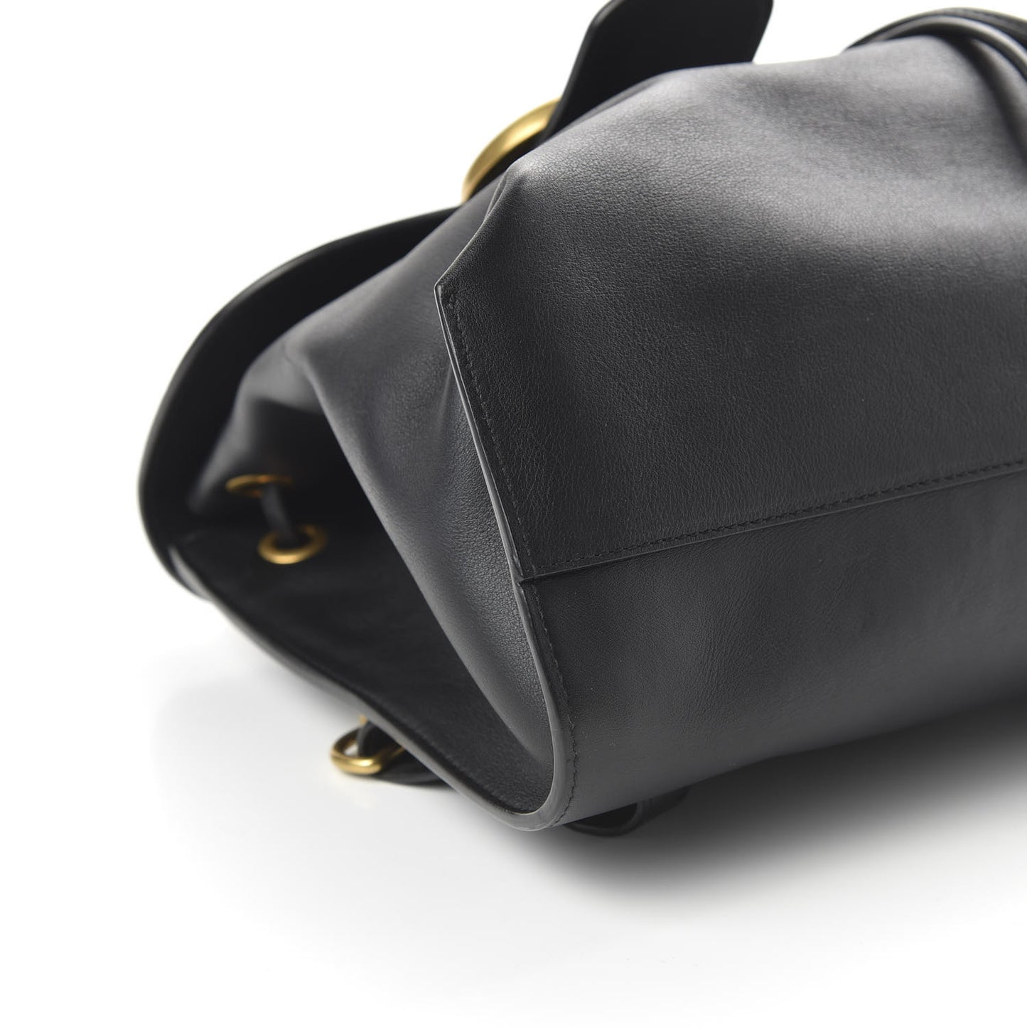 Calfskin Web GG Marmont Flap Chain Backpack Black