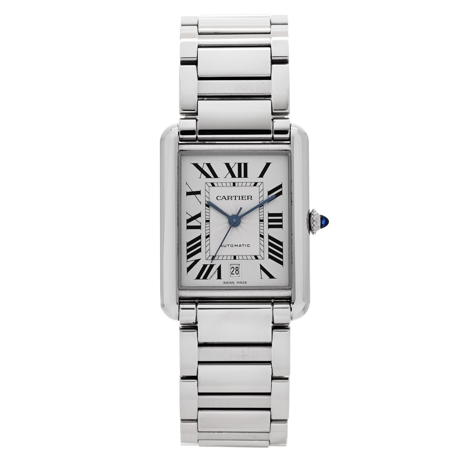 Cartier Stainless Steel 31mm Tank Must Automatic Watch 1 of 5