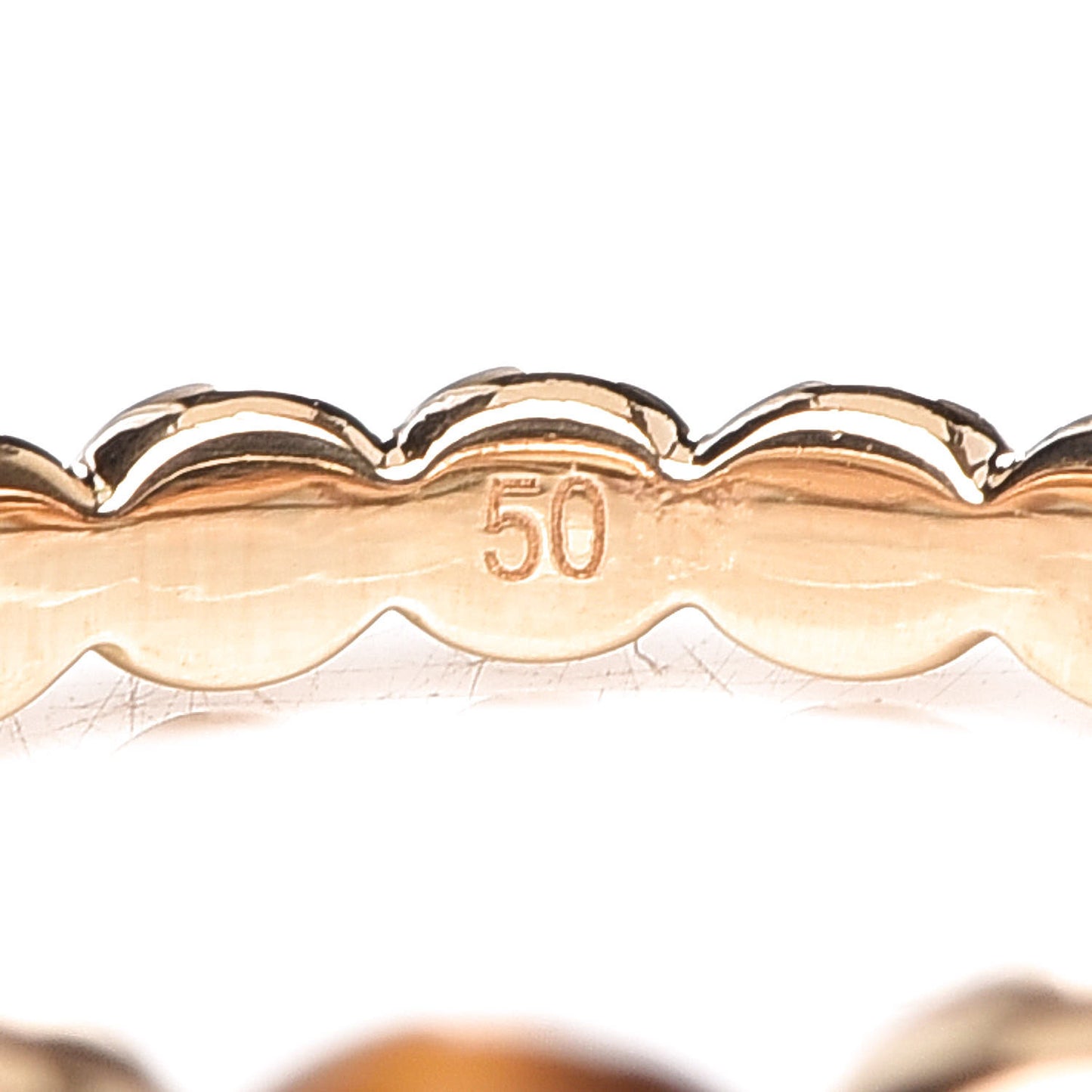 18K Yellow Gold Tiger's Eye Perlee Couleurs Variation Ring 50 5.25