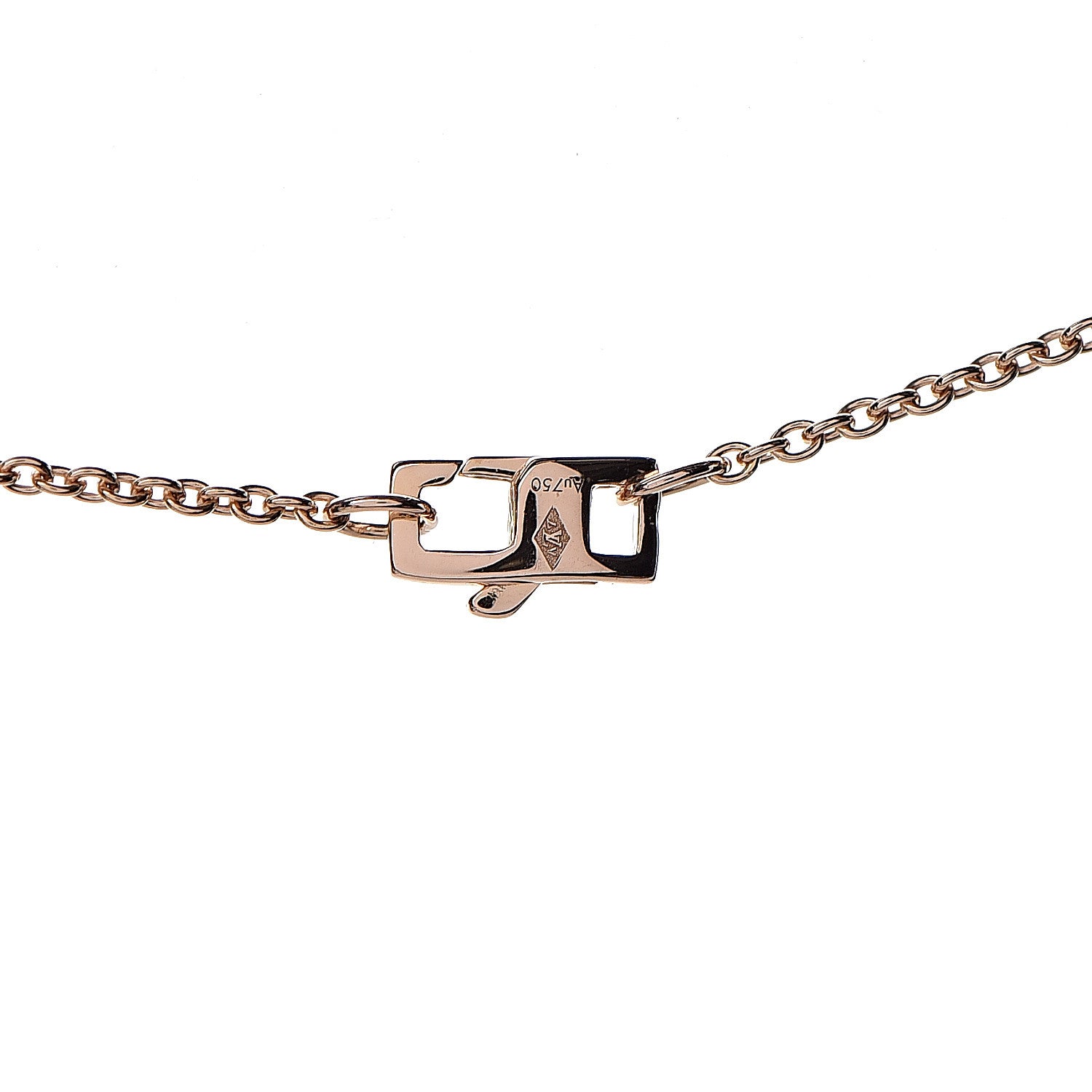 Louis Vuitton 18K Pink Gold Diamond Star Blossom Pendant Necklace 5 of 7