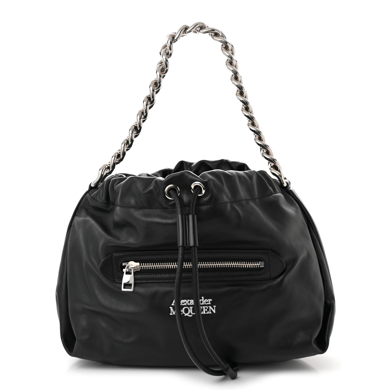 Alexander McQueen Calfskin Medium Bundle Black 1 of 10