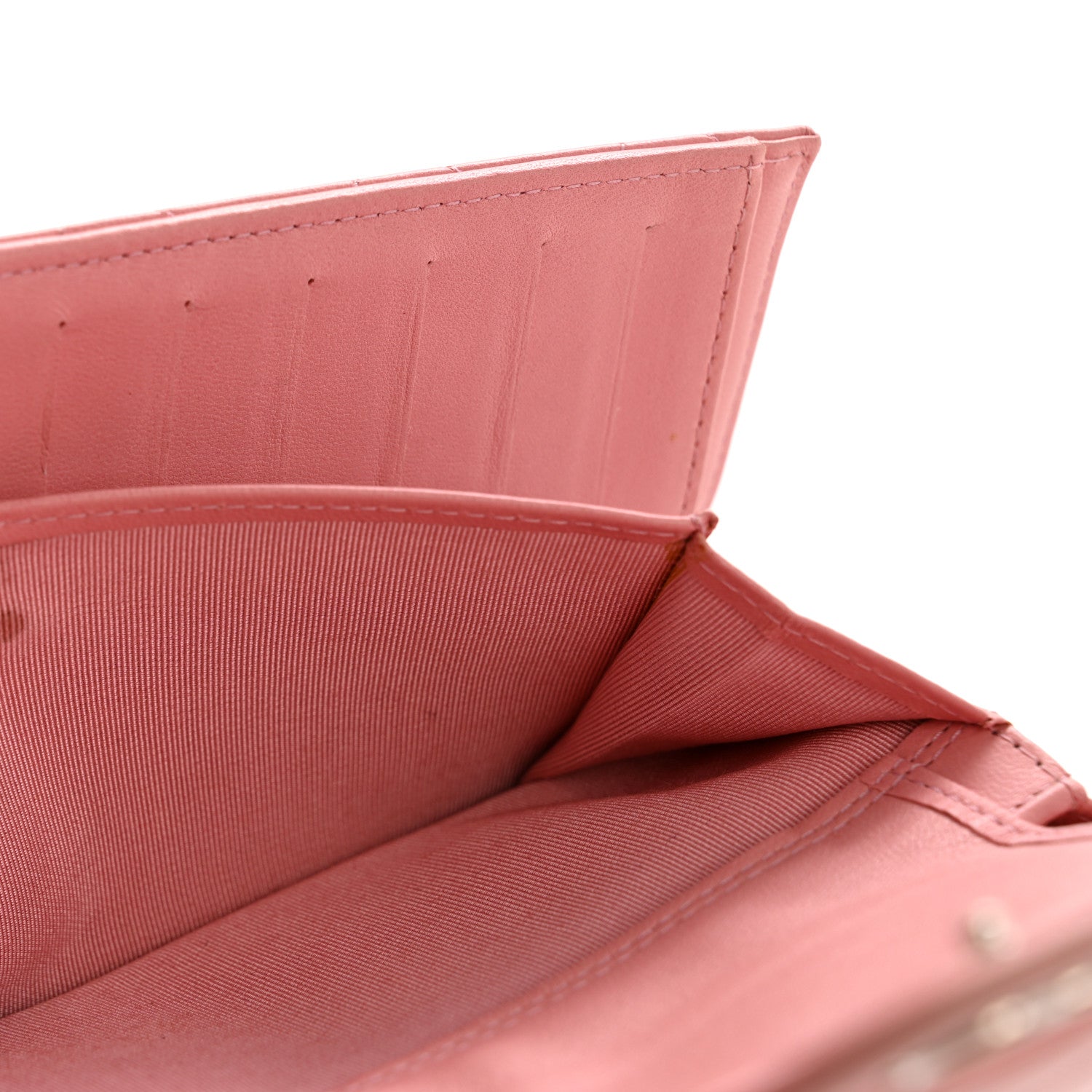 Chanel Lambskin Quilted Large Flap Wallet Pink 10 of 15