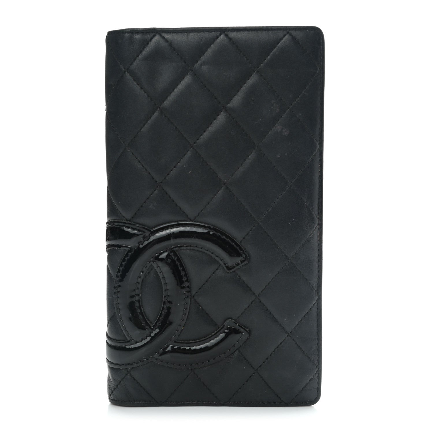 Chanel Calfskin Quilted Cambon Yen Wallet Black 3 of 25