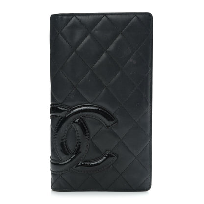 Chanel Calfskin Quilted Cambon Yen Wallet Black 3 of 25