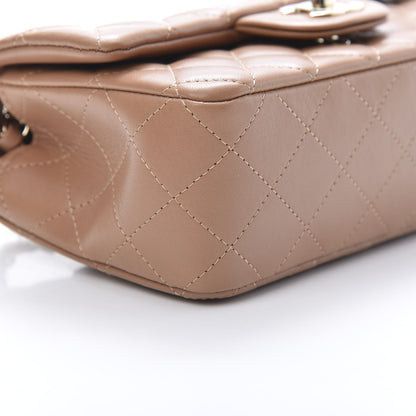 Chanel Lambskin Quilted Mini Rectangular Flap Brown 10 of 11