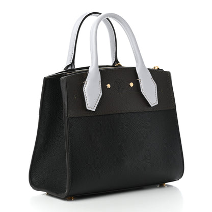 Louis Vuitton Calfskin City Steamer Mini Black Kaki Gris Antartica 3 of 8