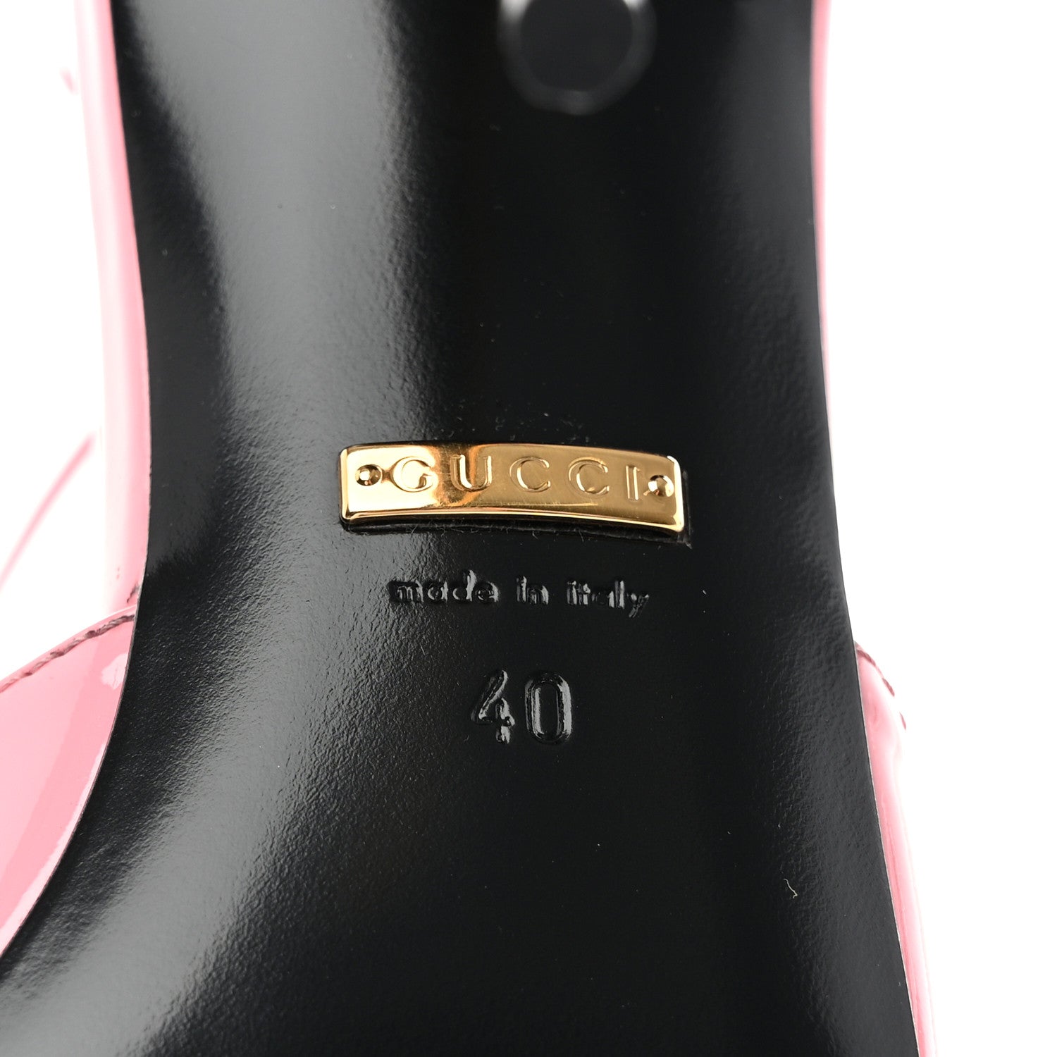 Gucci Vitello Vernice Soft Nappa Priscilla Ankle Cuff Pumps 40 Butterfly Pink 6 of 11