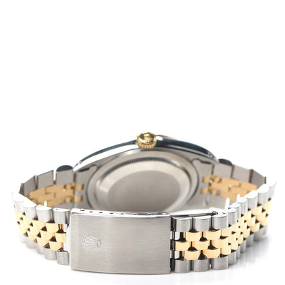 Rolex Stainless Steel 18K Yellow Gold Diamond 36mm Oyster Perpetual Datejust Watch Champagne 16233 3 of 5