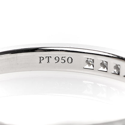 Tiffany Platinum Diamond .22ctw Half Circle Wedding Band Ring 52 6 5 of 5