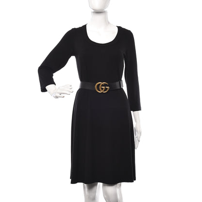 Gucci Moon Calfskin Double G 40mm Belt 115 46 Black 2 of 6