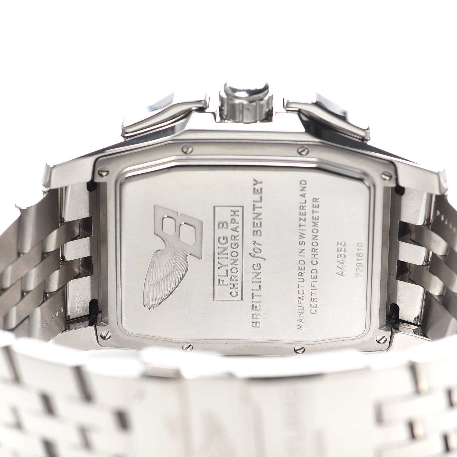 Breitling Stainless Steel Mother of Pearl 39mm Bentley Flying B Chronograph Automatic Watch Brown A44365 4 of 6