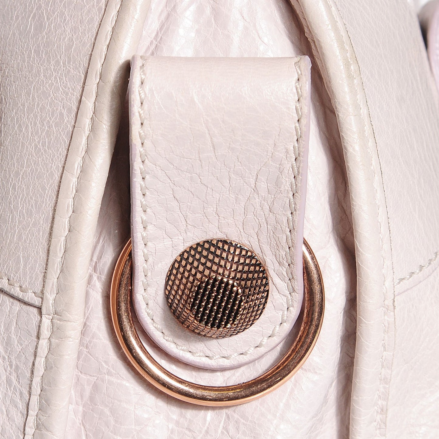 Agneau Giant 21 Rose Gold Hardware City Nacre