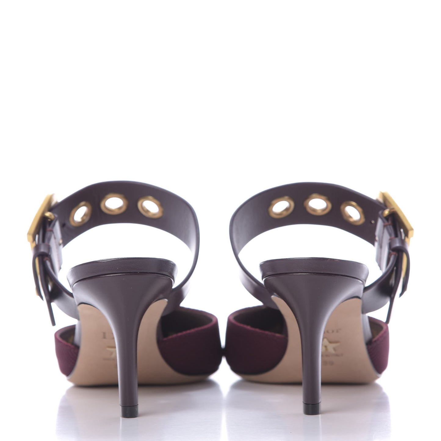 Technical Fabric Calfskin D-Dior 65mm Mules 39 Rouge Black
