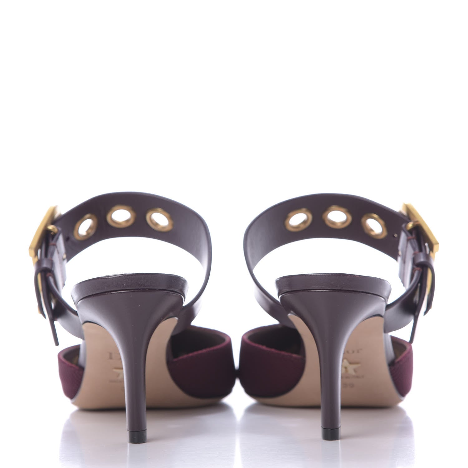 Christian Dior Technical Fabric Calfskin D-Dior 65mm Mules 39 Rouge Black 7 of 11