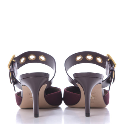 Christian Dior Technical Fabric Calfskin D-Dior 65mm Mules 39 Rouge Black 7 of 11