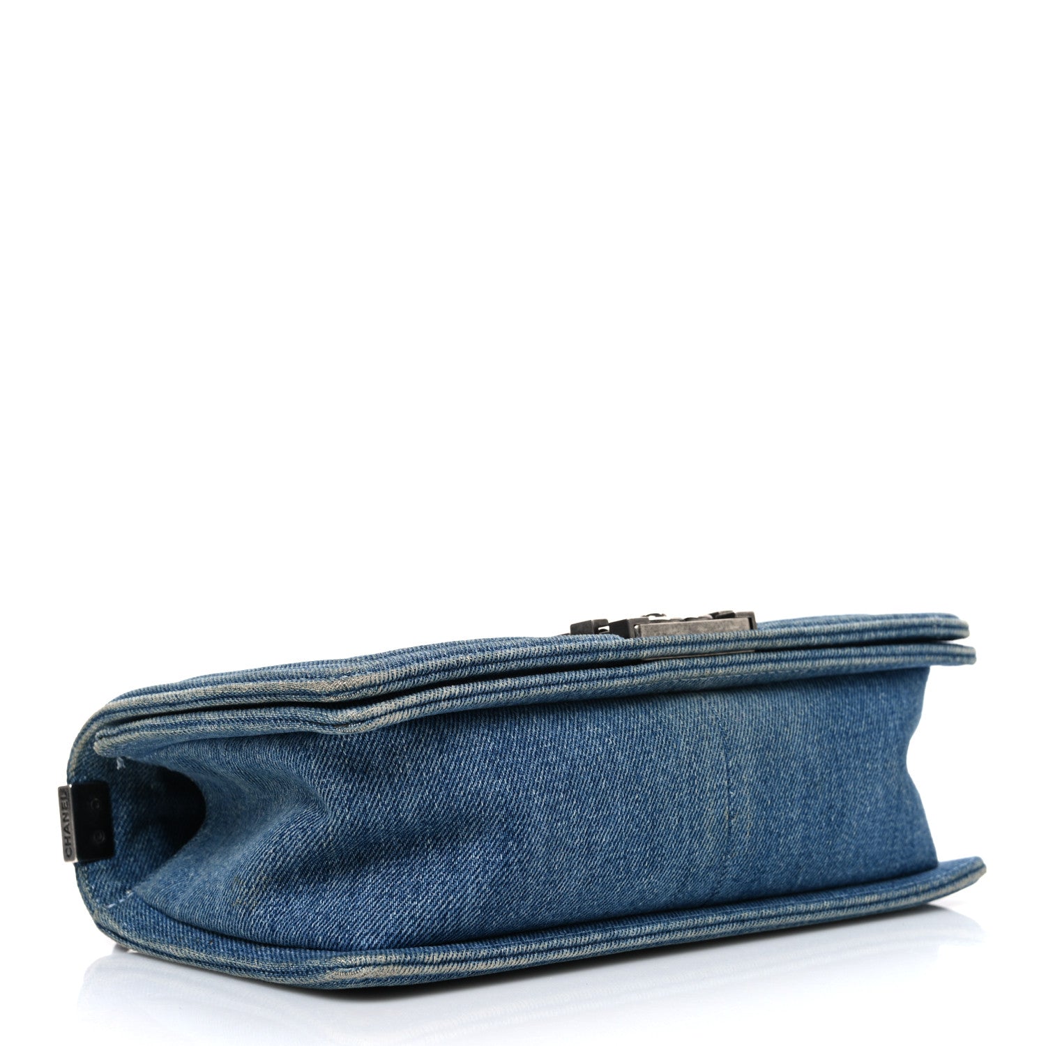 Chanel Denim Quilted Medium Boy Flap Blue 4 of 11