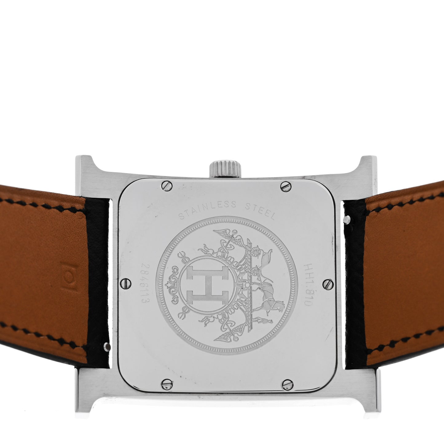 Stainless Steel Epsom 30.5mm Heure H Hour Quartz Watch Noir