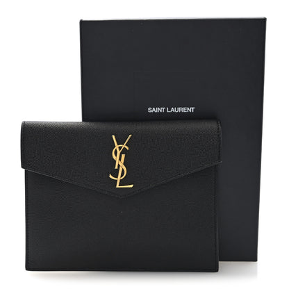 Saint Laurent Grain De Poudre Uptown Baby Pouch Black 8 of 8