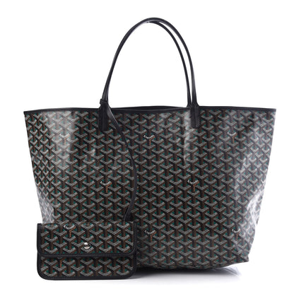 Goyard Goyardine Saint Louis Claire Voie GM Black Green 1 of 9